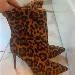Wild diva leopard high heel boots